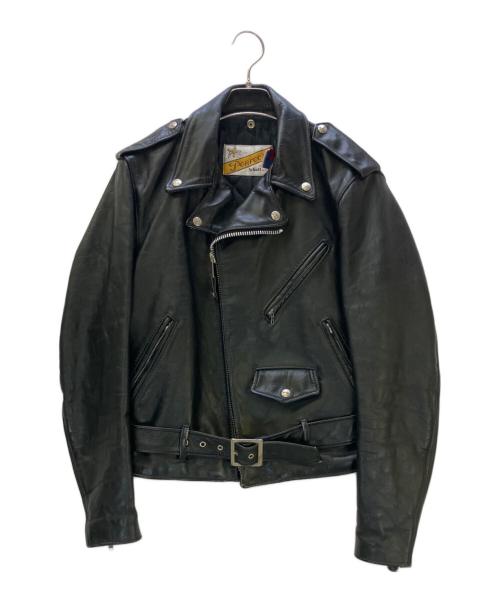 Schott（ショット）Schott (ショット) ライダースジャケット ブラック サイズ:36の古着・服飾アイテム