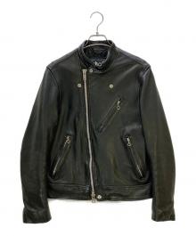 Schott（ショット）の古着「ダブルブレストライダースジャケット」｜ブラック