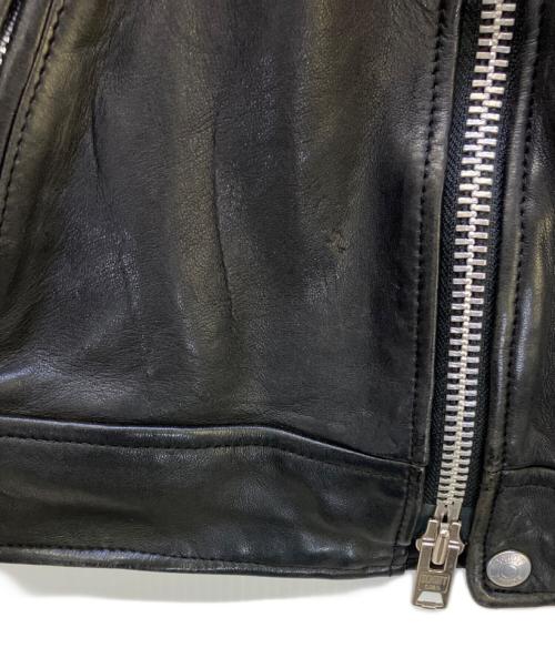 Schott（ショット）Schott (ショット) ダブルブレストライダースジャケット ブラック サイズ:Sの古着・服飾アイテム