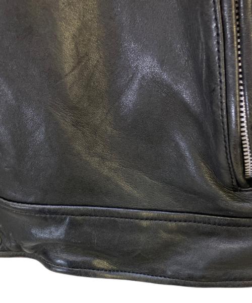 Schott（ショット）Schott (ショット) ダブルブレストライダースジャケット ブラック サイズ:Sの古着・服飾アイテム