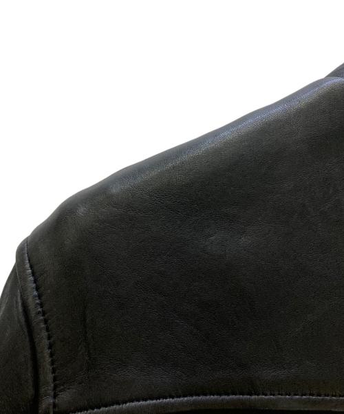 Schott（ショット）Schott (ショット) ダブルブレストライダースジャケット ブラック サイズ:Sの古着・服飾アイテム