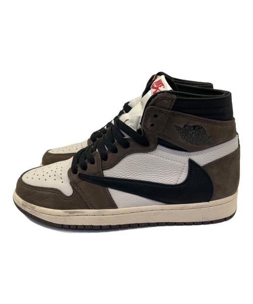 NIKE（ナイキ）NIKE (ナイキ) TRAVIS SCOTT (トラヴィススコット) ミッドカットスニーカー オリーブ サイズ:25cmの古着・服飾アイテム