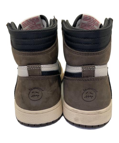 NIKE（ナイキ）NIKE (ナイキ) TRAVIS SCOTT (トラヴィススコット) ミッドカットスニーカー オリーブ サイズ:25cmの古着・服飾アイテム