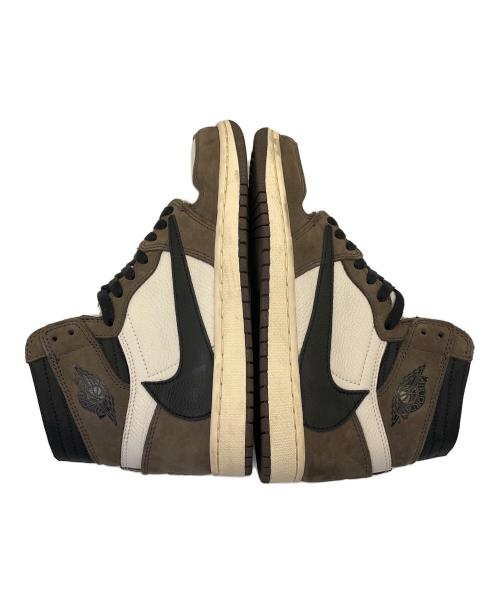 NIKE（ナイキ）NIKE (ナイキ) TRAVIS SCOTT (トラヴィススコット) ミッドカットスニーカー オリーブ サイズ:25cmの古着・服飾アイテム