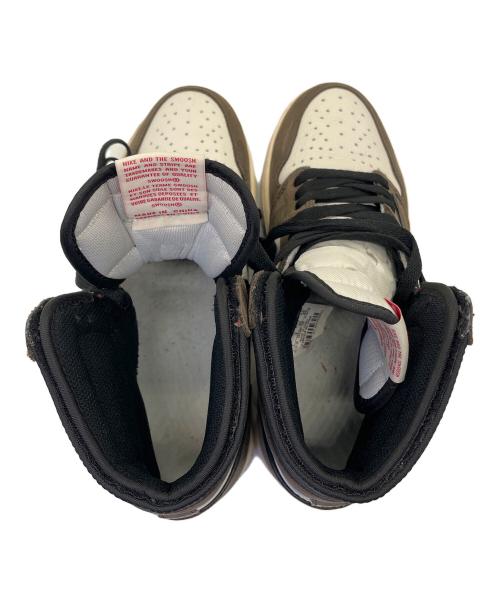 NIKE（ナイキ）NIKE (ナイキ) TRAVIS SCOTT (トラヴィススコット) ミッドカットスニーカー オリーブ サイズ:25cmの古着・服飾アイテム