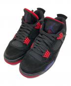 NIKE×OVOナイキ×オクトーバーズ ベリー オウン）の古着「ローカットスニーカー　Air Jordan 4 Retro "Raptors"」｜ブラック