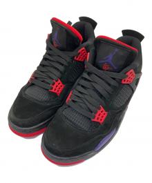 NIKE×OVO（ナイキ×オクトーバーズ ベリー オウン）の古着「ローカットスニーカー　Air Jordan 4 Retro "Raptors"」｜ブラック