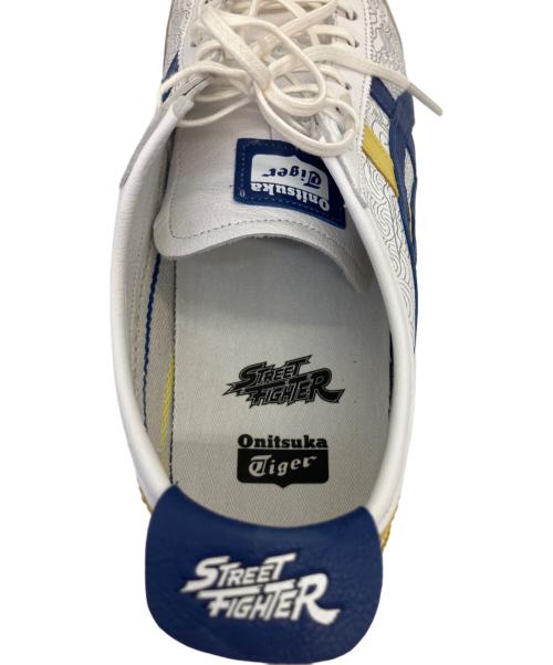Onitsuka Tiger（オニツカタイガー）Onitsuka Tiger (オニツカタイガー) ローカットスニーカー　ストリートファイターV アーケードエディション ホワイト×ブルー サイズ:25.5の古着・服飾アイテム