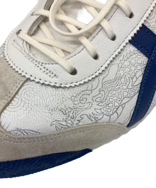 Onitsuka Tiger（オニツカタイガー）Onitsuka Tiger (オニツカタイガー) ローカットスニーカー　ストリートファイターV アーケードエディション ホワイト×ブルー サイズ:25.5の古着・服飾アイテム