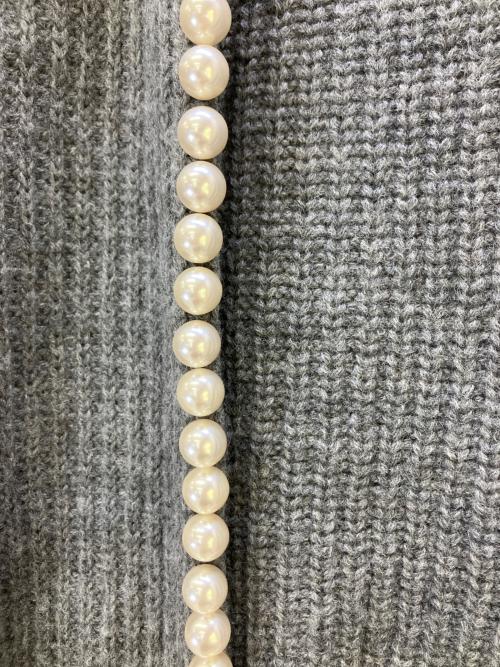 MADISON BLUE（マディソンブルー）MADISON BLUE (マディソンブルー) 厚手カーディガン PEARL DAMAGE CD BRITISH WOOL グレー サイズ:XSの古着・服飾アイテム