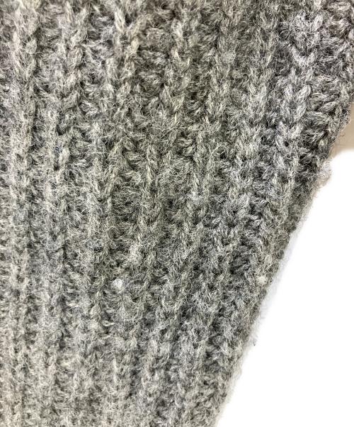 MADISON BLUE（マディソンブルー）MADISON BLUE (マディソンブルー) 厚手カーディガン PEARL DAMAGE CD BRITISH WOOL グレー サイズ:XSの古着・服飾アイテム