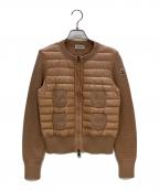 MONCLERモンクレール）の古着「ジャケット MAGLIONE TRICOT ALLA COREANA」｜ピンク