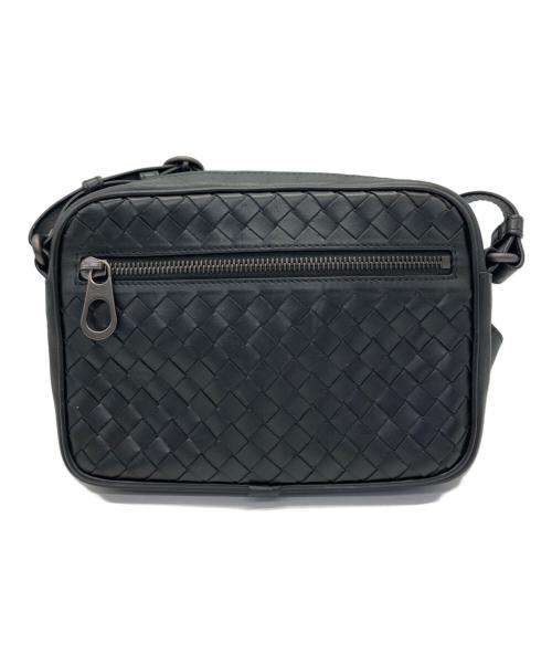 BOTTEGA VENETA（ボッテガベネタ）BOTTEGA VENETA (ボッテガベネタ) ショルダーバッグ イントレチャート ブラックの古着・服飾アイテム