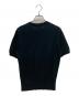 patou (パトゥ) ロゴジャガード半袖ニット ブラック サイズ:M：22000円