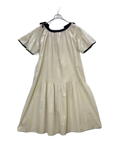 merlette（マーレット）merlette (マーレット) 半袖ワンピース Elna Dress ホワイト サイズ:XXSの古着・服飾アイテム