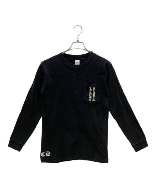 CHROME HEARTS（クロムハーツ）CHROME HEARTS (クロムハーツ) RS3 CROSS L/S TEE ブラック サイズ:Sの古着・服飾アイテム