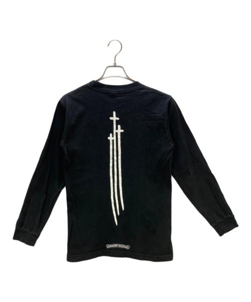 CHROME HEARTS（クロムハーツ）CHROME HEARTS (クロムハーツ) RS3 CROSS L/S TEE ブラック サイズ:Sの古着・服飾アイテム
