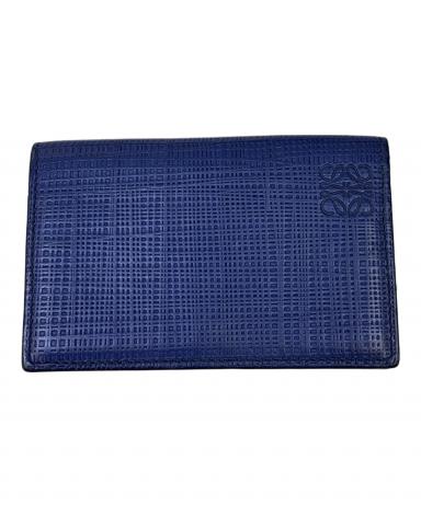 デコピン【新品未使用】LOEWE ロエベ アナグラム ネイビー L 中古・古着通販】LOEWE (ロエベ) カードケース アナグラム ネイビー