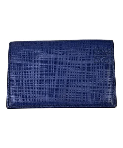 LOEWE（ロエベ）LOEWE (ロエベ) カードケース　アナグラム ネイビーの古着・服飾アイテム