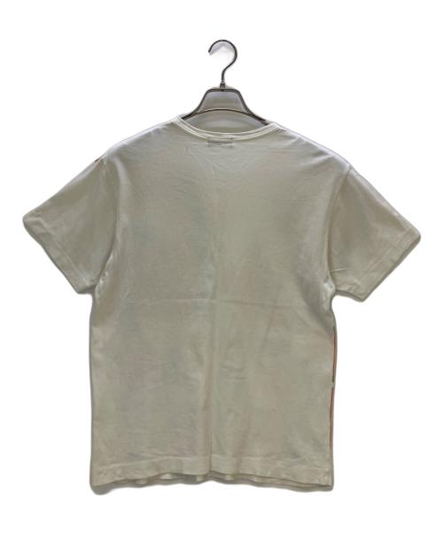 COMME des GARCONS HOMME PLUS（コムデギャルソンオムプリュス）COMME des GARCONS HOMME PLUS (コムデギャルソンオムプリュス) 半袖カットソー ホワイト×オレンジ サイズ:記載なしの古着・服飾アイテム