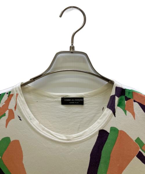 COMME des GARCONS HOMME PLUS（コムデギャルソンオムプリュス）COMME des GARCONS HOMME PLUS (コムデギャルソンオムプリュス) 半袖カットソー ホワイト×オレンジ サイズ:記載なしの古着・服飾アイテム