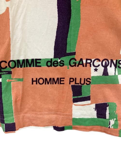 COMME des GARCONS HOMME PLUS（コムデギャルソンオムプリュス）COMME des GARCONS HOMME PLUS (コムデギャルソンオムプリュス) 半袖カットソー ホワイト×オレンジ サイズ:記載なしの古着・服飾アイテム