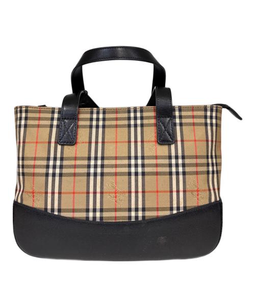 BURBERRY（バーバリー）BURBERRY (バーバリー) トートバッグ　ノバチェック ベージュの古着・服飾アイテム