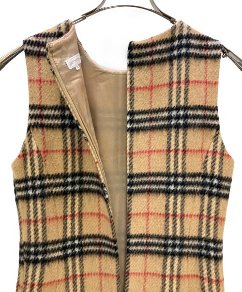 BURBERRY（バーバリー）BURBERRY (バーバリー) ノースリーブワンピース ブラウン サイズ:38の古着・服飾アイテム