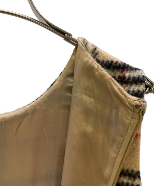 BURBERRY（バーバリー）BURBERRY (バーバリー) ノースリーブワンピース ブラウン サイズ:38の古着・服飾アイテム