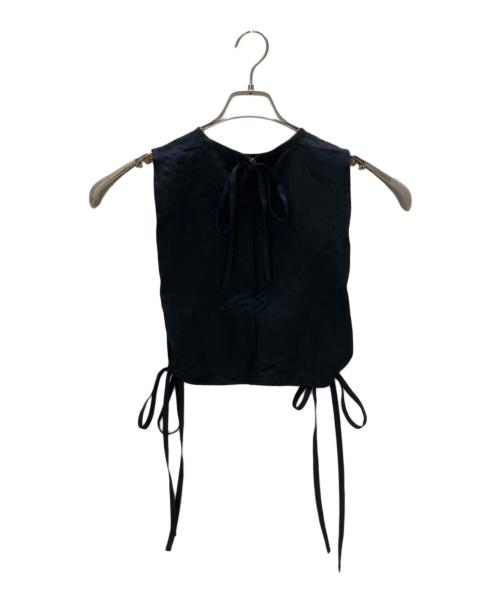 ENFOLD（エンフォルド）ENFOLD (エンフォルド) ドロップホールパーツ ベスト ブラック サイズ:38の古着・服飾アイテム