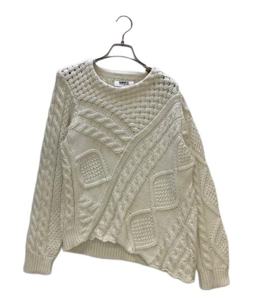 MM6 Maison Margiela（エムエムシックスメゾンマルジェラ）MM6 Maison Margiela (エムエムシックスメゾンマルジェラ) 厚手ニット ホワイト サイズ:Sの古着・服飾アイテム