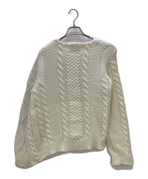 MM6 Maison Margiela（エムエムシックスメゾンマルジェラ）MM6 Maison Margiela (エムエムシックスメゾンマルジェラ) 厚手ニット ホワイト サイズ:Sの古着・服飾アイテム