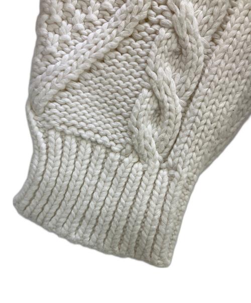 MM6 Maison Margiela（エムエムシックスメゾンマルジェラ）MM6 Maison Margiela (エムエムシックスメゾンマルジェラ) 厚手ニット ホワイト サイズ:Sの古着・服飾アイテム