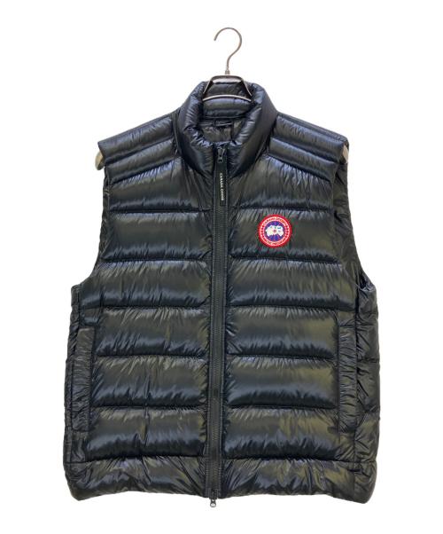 CANADA GOOSE（カナダグース）CANADA GOOSE (カナダグース) ダウンベスト Crofton Vest ブラック サイズ:XL 未使用品の古着・服飾アイテム