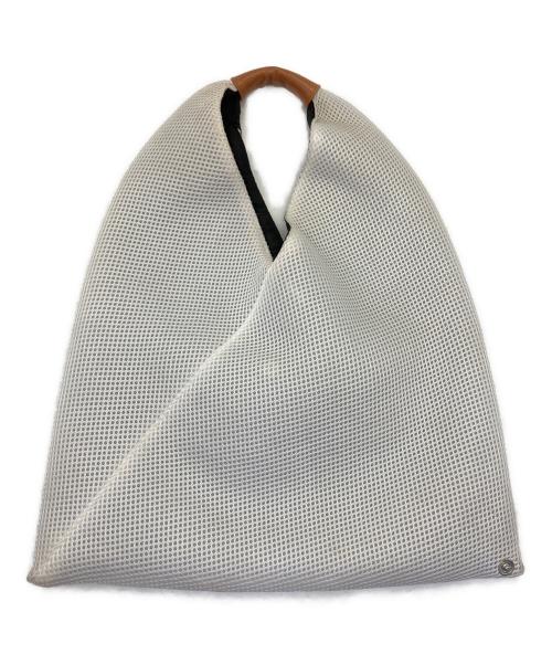MM6 Maison Margiela（エムエムシックスメゾンマルジェラ）MM6 Maison Margiela (エムエムシックスメゾンマルジェラ) トートバッグ ジャパニーズメッシュバッグ ホワイトの古着・服飾アイテム
