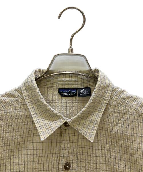 Patagonia（パタゴニア）Patagonia (パタゴニア) 半袖シャツ ベージュ サイズ:Mの古着・服飾アイテム