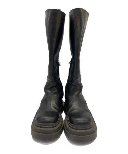 BOTTEGA VENETA（ボッテガベネタ）BOTTEGA VENETA (ボッテガベネタ) タイヤチェルシーロングブーツ ブラック サイズ:36の古着・服飾アイテム