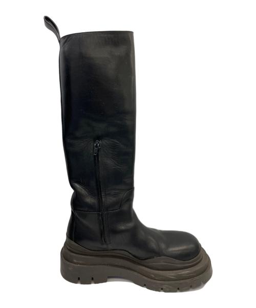 BOTTEGA VENETA（ボッテガベネタ）BOTTEGA VENETA (ボッテガベネタ) タイヤチェルシーロングブーツ ブラック サイズ:36の古着・服飾アイテム