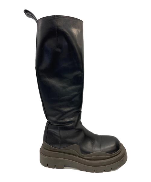BOTTEGA VENETA（ボッテガベネタ）BOTTEGA VENETA (ボッテガベネタ) タイヤチェルシーロングブーツ ブラック サイズ:36の古着・服飾アイテム