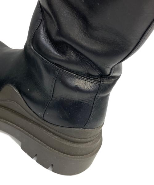 BOTTEGA VENETA（ボッテガベネタ）BOTTEGA VENETA (ボッテガベネタ) タイヤチェルシーロングブーツ ブラック サイズ:36の古着・服飾アイテム