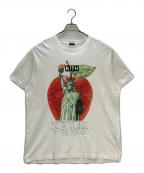 KITHキス）の古着「半袖カットソー Kith NY to the World Liberty Apple Vintage Tee」｜ホワイト