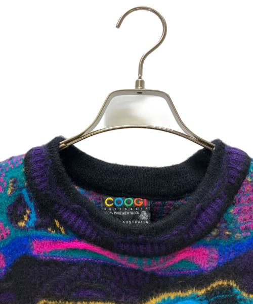 Coogi（クージー）Coogi (クージー) 3Dニット 90S マルチカラー サイズ:Sの古着・服飾アイテム
