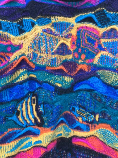 Coogi（クージー）Coogi (クージー) 3Dニット 90S マルチカラー サイズ:Sの古着・服飾アイテム