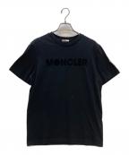 MONCLERモンクレール）の古着「半袖カットソー FELT LOGO S/S T-SHIRT 24SS」｜ブラック