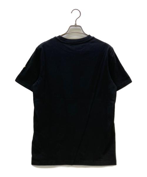 MONCLER（モンクレール）MONCLER (モンクレール) 半袖カットソー FELT LOGO S/S T-SHIRT 24SS ブラック サイズ:Sの古着・服飾アイテム
