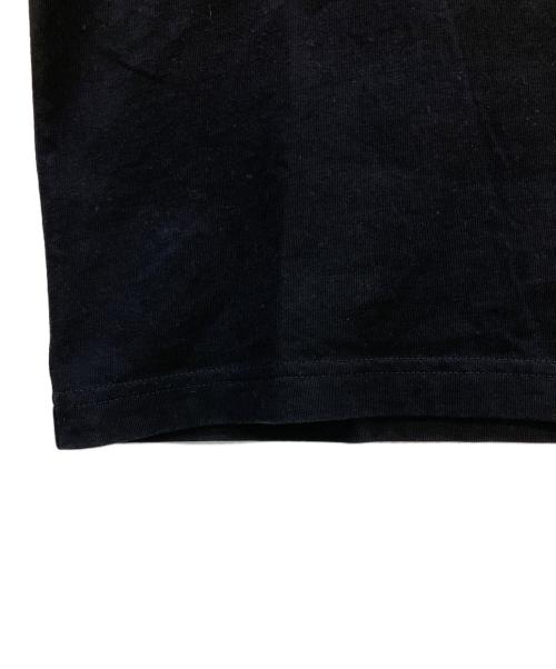 MONCLER（モンクレール）MONCLER (モンクレール) 半袖カットソー FELT LOGO S/S T-SHIRT 24SS ブラック サイズ:Sの古着・服飾アイテム