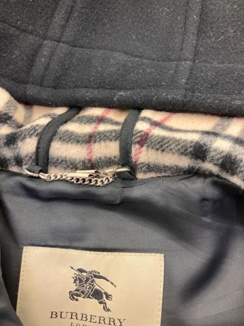 BURBERRY LONDON（バーバリーロンドン）BURBERRY LONDON (バーバリーロンドン) ダッフルコート ブラック サイズ:UK6の古着・服飾アイテム