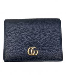 GUCCI（グッチ）の古着「2つ折り財布　GGマーモント」｜ブラック