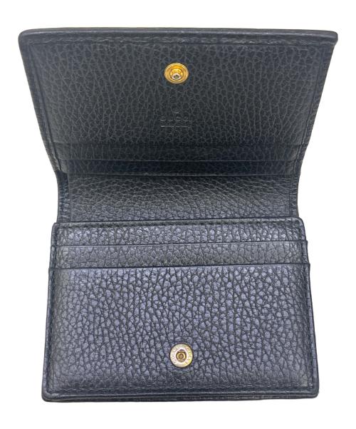 GUCCI（グッチ）GUCCI (グッチ) 2つ折り財布　GGマーモント ブラックの古着・服飾アイテム
