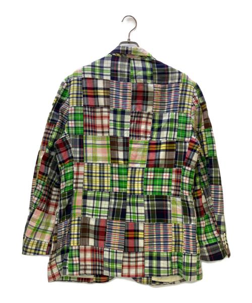 POLO RALPH LAUREN（ポロ・ラルフローレン）POLO RALPH LAUREN (ポロ・ラルフローレン) パッチワークジャケット グリーン サイズ:Lの古着・服飾アイテム